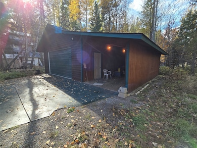 Garage with driveway