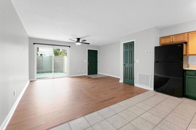 Interior space with light hardwood / wood-style fl