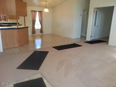 Living room and dining area