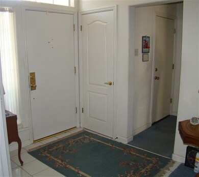 Front entrance and linen closet