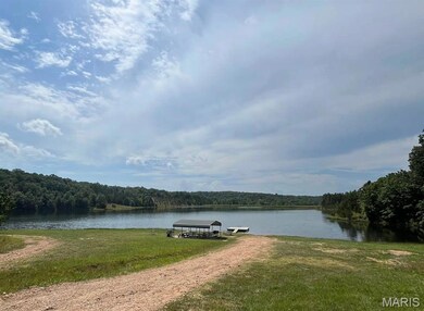 Water view featuring a forest and a dock