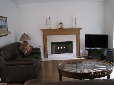 Great Room with lovely Fireplace glowing