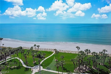 Drone view of beach in front of VGS.