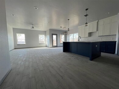 Large kitchen, family, dining - open area