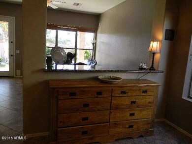 Convenient pass thru to dining room