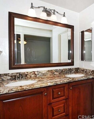 Master bathroom upgraded with custom cabinets and 