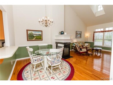 Dining Room is Charmed by Hardwood Flooring 3-Side