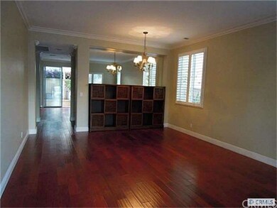 A view of the huge living room looking toward the 