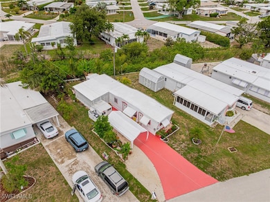Aerial perspective of suburban area