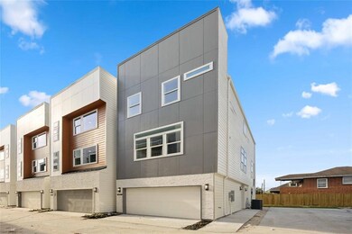 A unique view of the brand new, three-story home w