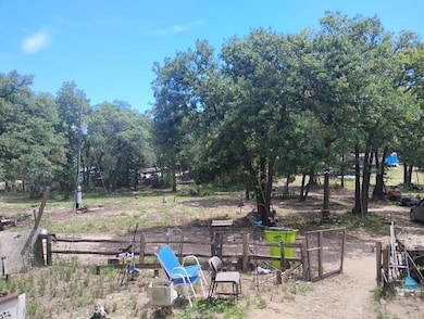 View of yard with view of wooded area