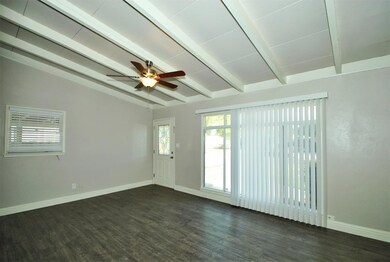 Living room has new Water resistant engineered har