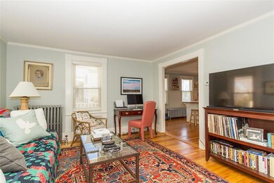 Living room off of the kitchen.