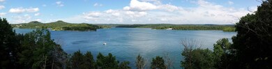 Panoramic lake view