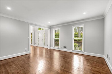 Office/Living room featuring wood-flooring, and recessed lighting