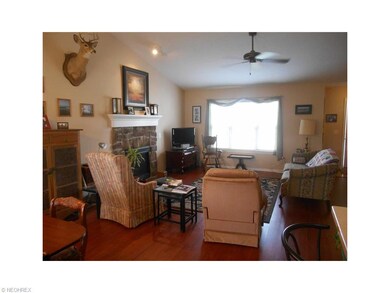 Great Room with Cathedral Ceilings and Gas Firepla