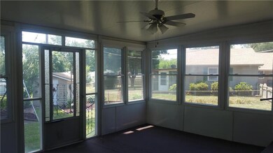 3 season room off of the dining area on the back o