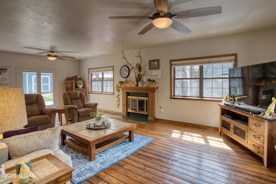 Living Area with Gas Fireplace