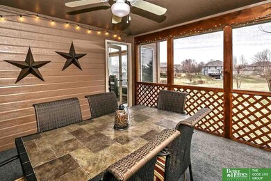 Enjoy the screened in veranda!  What a great spot for your quiet morning coffee or for the day's wind down with a glass of wine and friends!
