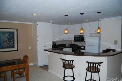 Open kitchen and eating area