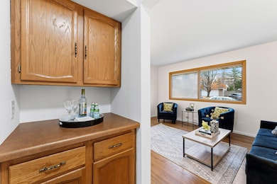 Main level: kitchen with coffee bar area