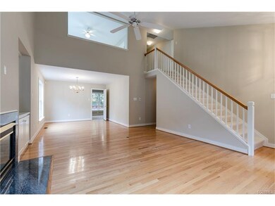 Living Room with staircase