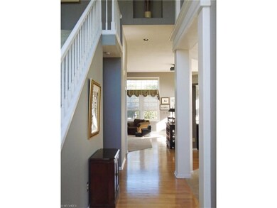 2 story foyer- with oak floors,and freshly painted