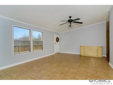 Vaulted Living Room with View