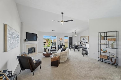 Spacious living room, open floor plan