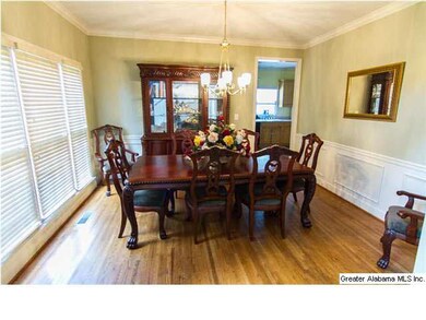 Large formal dining room.