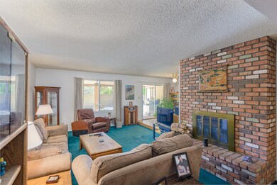 Family room view 2 with fireplace