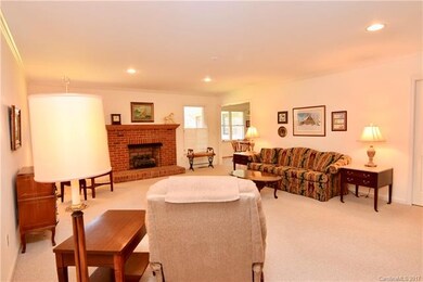 Spacious Family Room with Masonry Fireplace with G