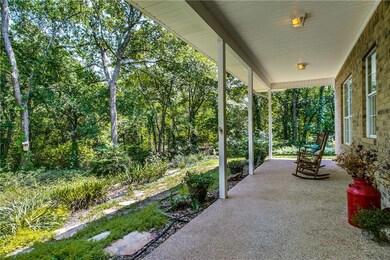 Here is the view from the front porch, private and