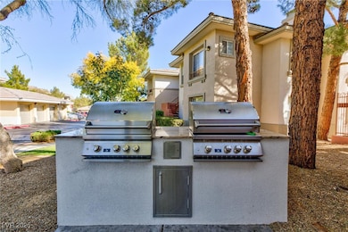 View of patio / terrace with an outdoor kitchen an