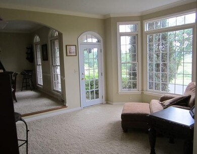 Living Room. Formal sunken living room with walk-i