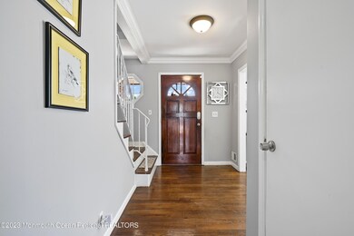 View from foyer to front door