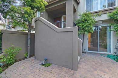 This stairway leads to the front door and mid-level entry to the property.