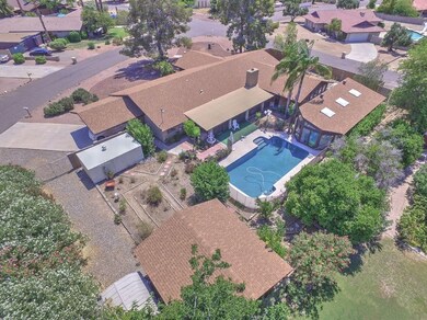 Aerial Pool and Pool House