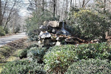 Water feature at the subdivision entrance