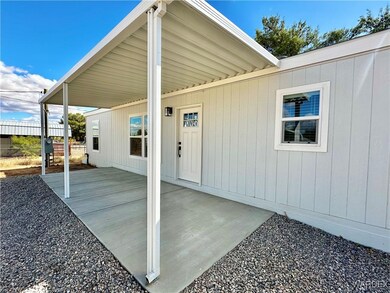 View of covered patio.