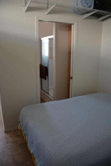 Murphy bed with second bathroom right of
