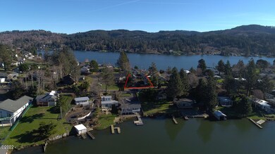 Home built above Lake