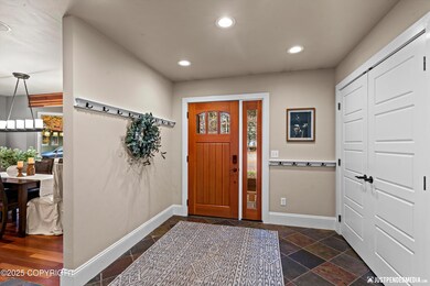 Entry Flows to Kitchen/Dining Area