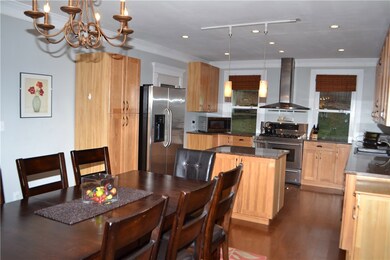 Dining room open to kitchen