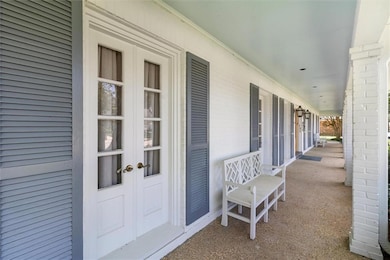 spacious front porch