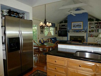 Kitchen. Kitchen opens to eat in area and family r