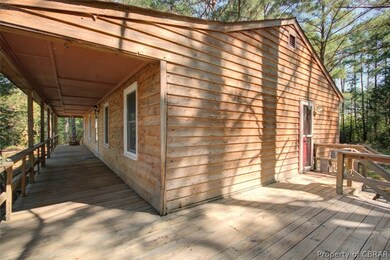 View of the Long Front Porch and the large side de