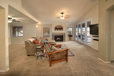 Bright Great room w/FP