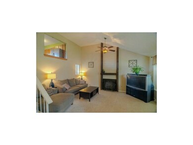 Great Room with Vaulted Ceiling & Fireplace