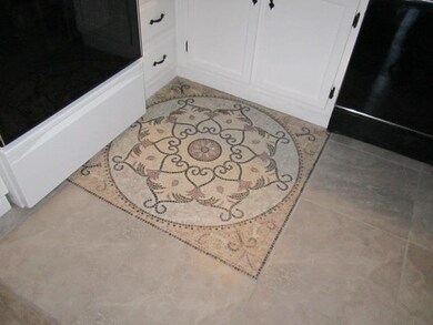 Mosaic tile in kitchen